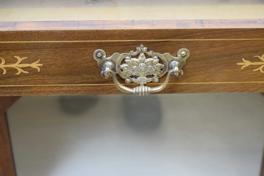 Victorian Walnut Inlaid Cabinet View XIII