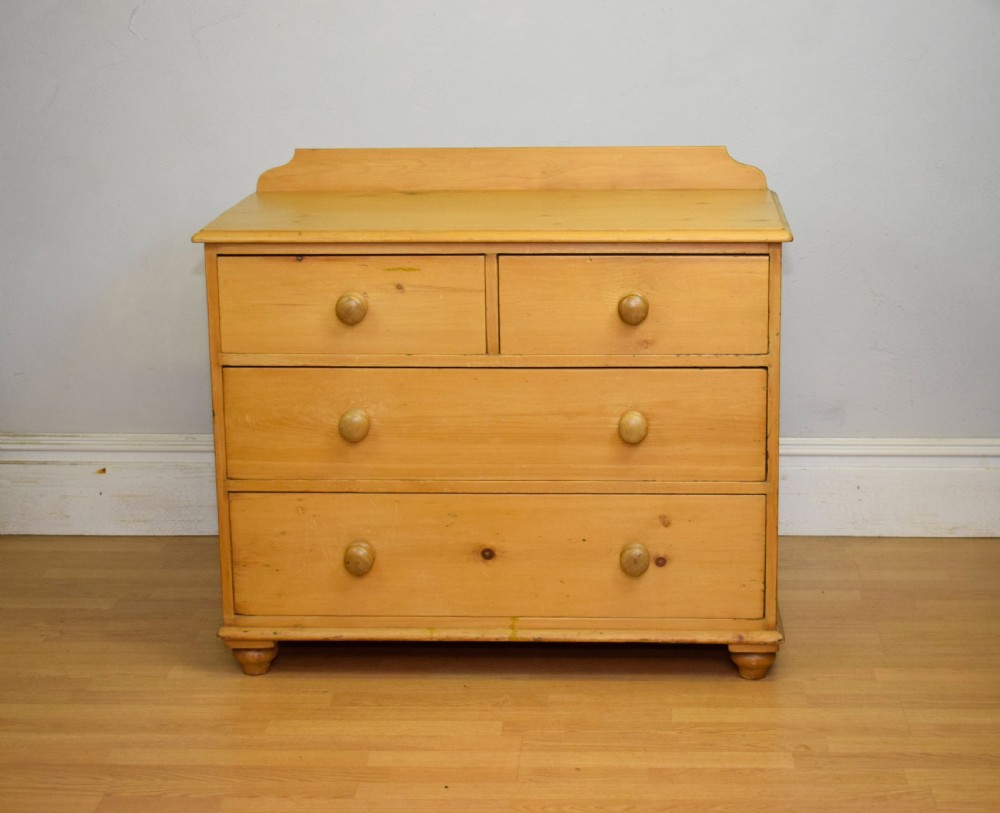 Antique Victorian Pine Chest View V