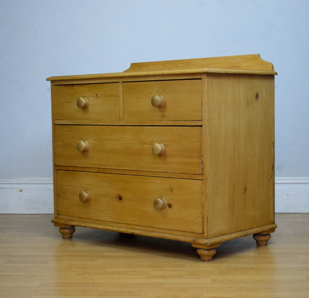 Antique Victorian Pine Chest View X