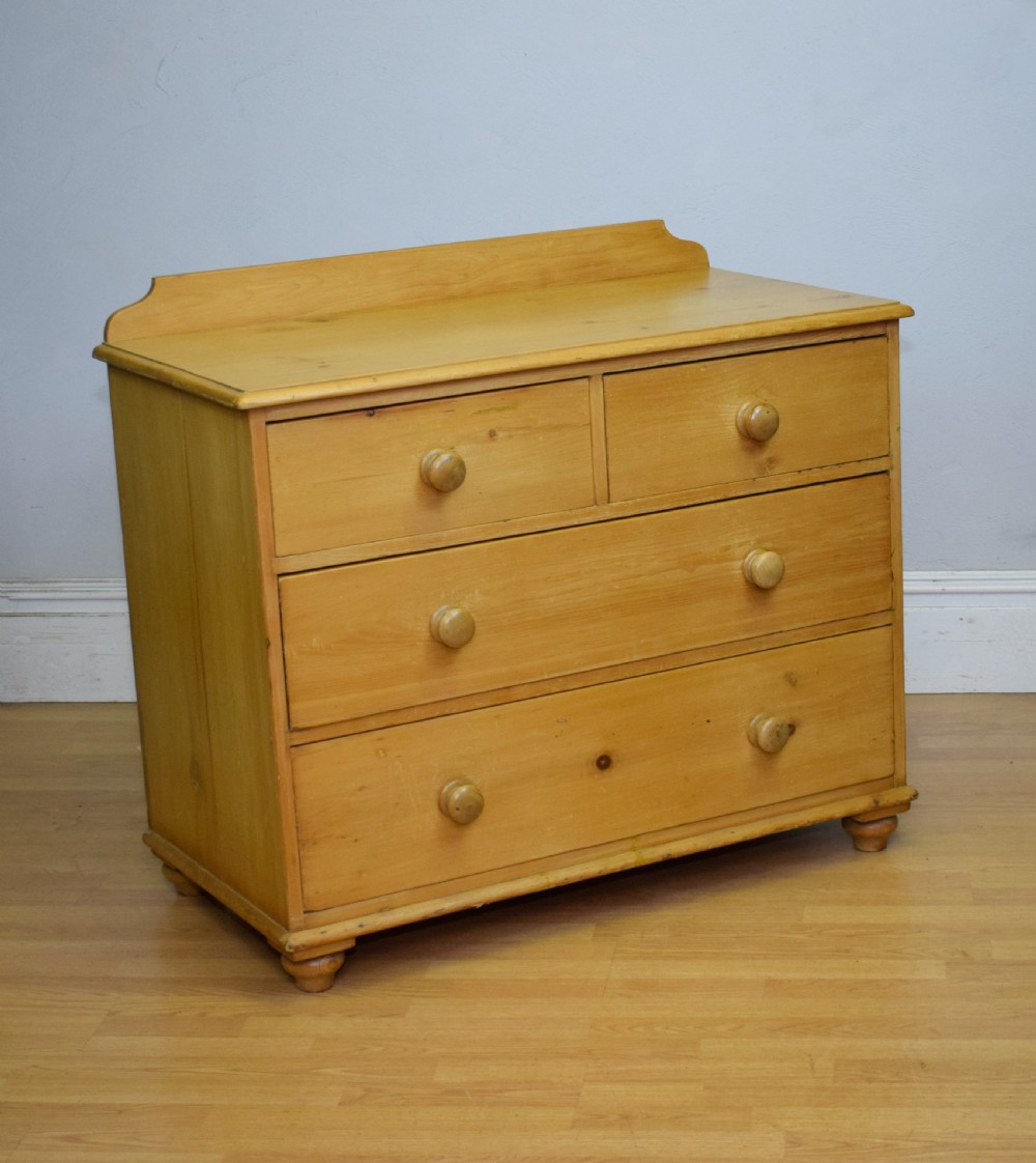 Antique Victorian Pine Chest View XV