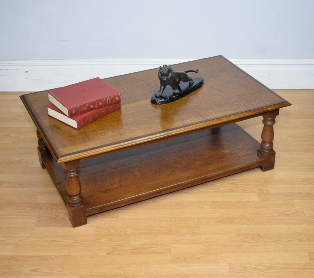 Early 20th Century Oak Coffee Table View II