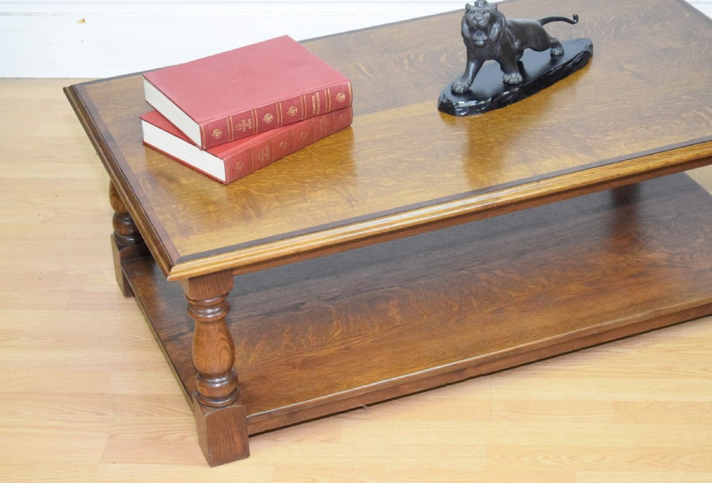Early 20th Century Oak Coffee Table View IX