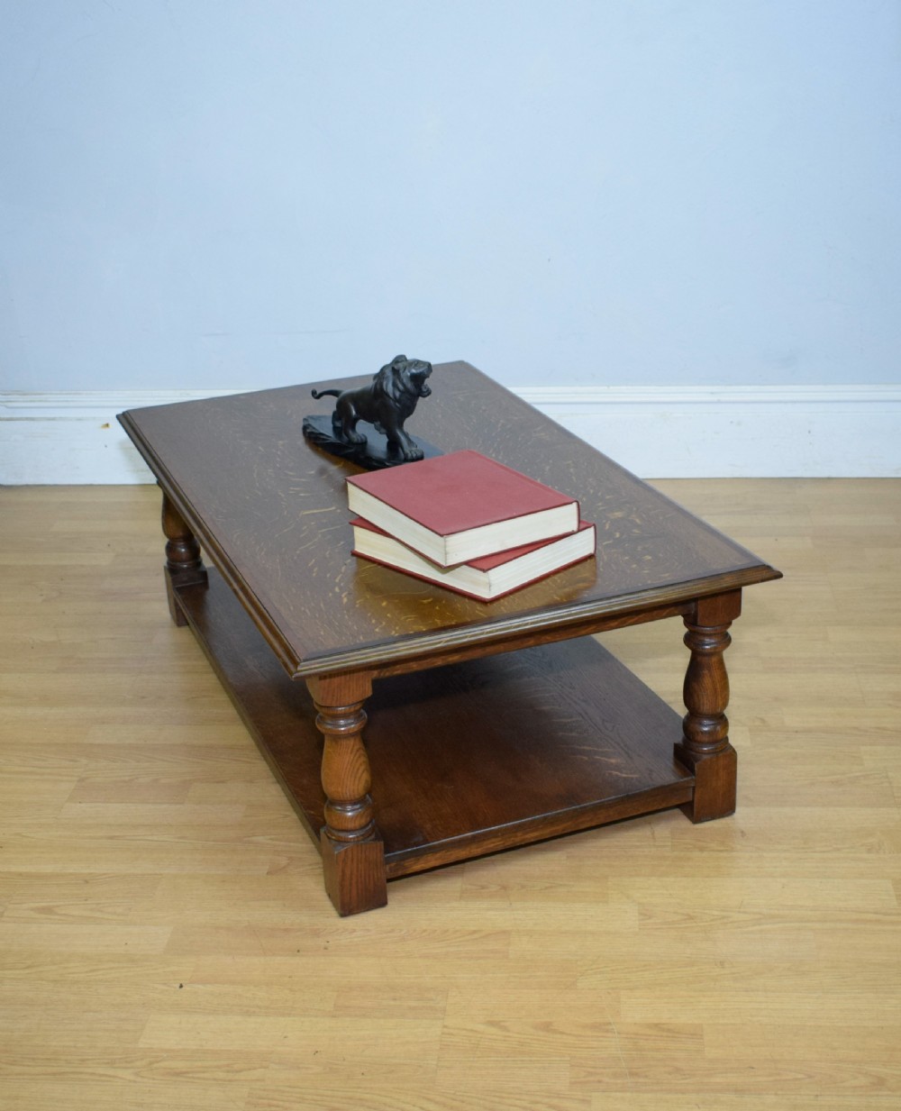 Early 20th Century Oak Coffee Table View XII