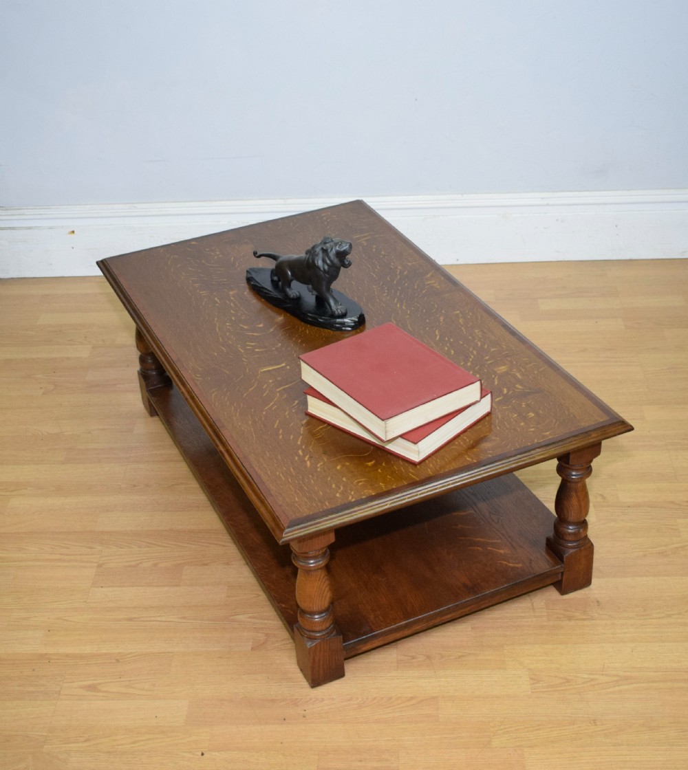 Early 20th Century Oak Coffee Table View XIV