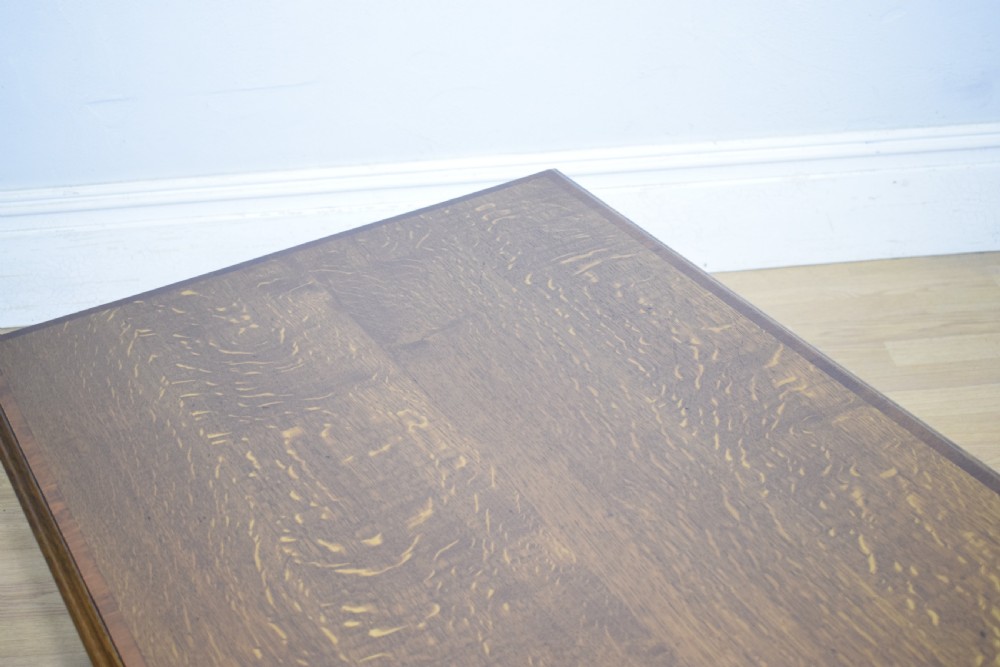 Early 20th Century Oak Coffee Table View XVI