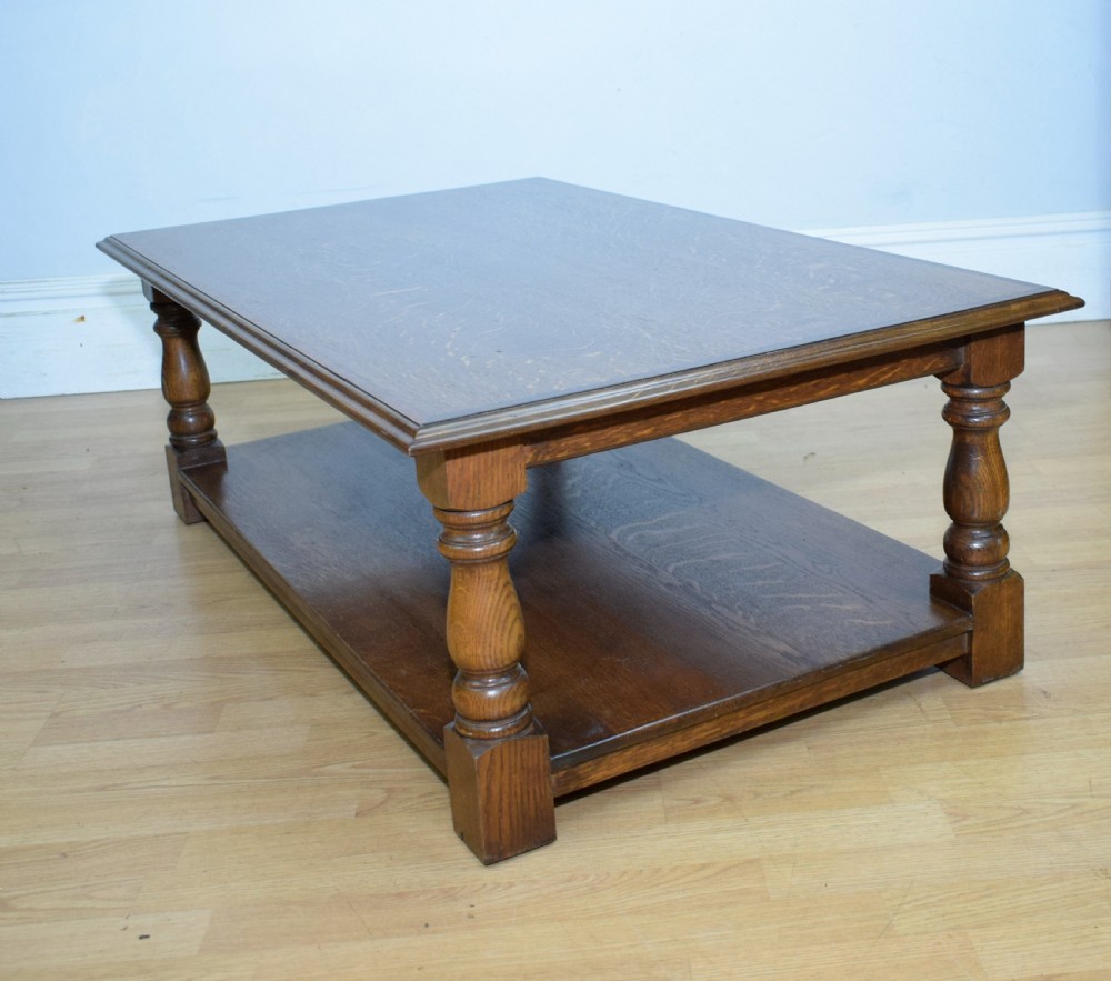 Early 20th Century Oak Coffee Table View XX