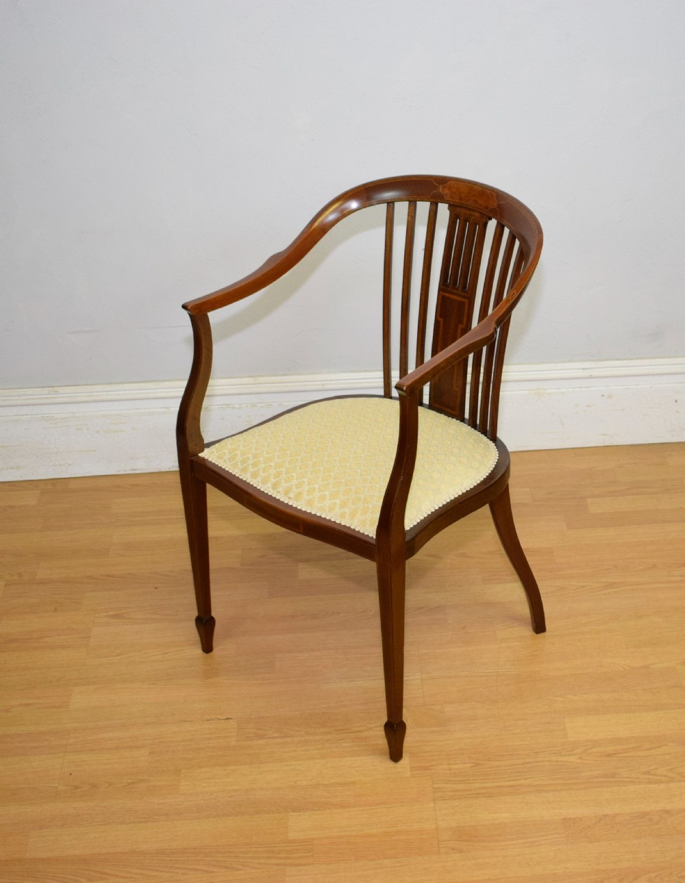  Edwardian Inlaid Tub Chair View II