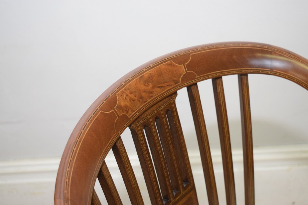  Edwardian Inlaid Tub Chair View X