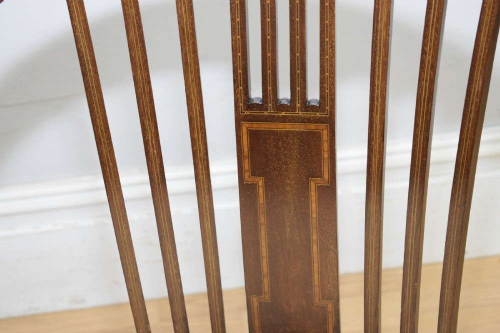  Edwardian Inlaid Tub Chair View XV
