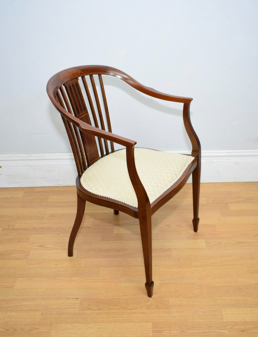  Edwardian Inlaid Tub Chair View XIX