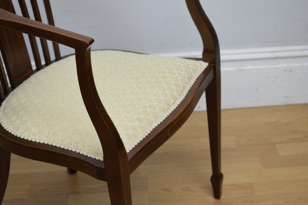  Edwardian Inlaid Tub Chair View XXII