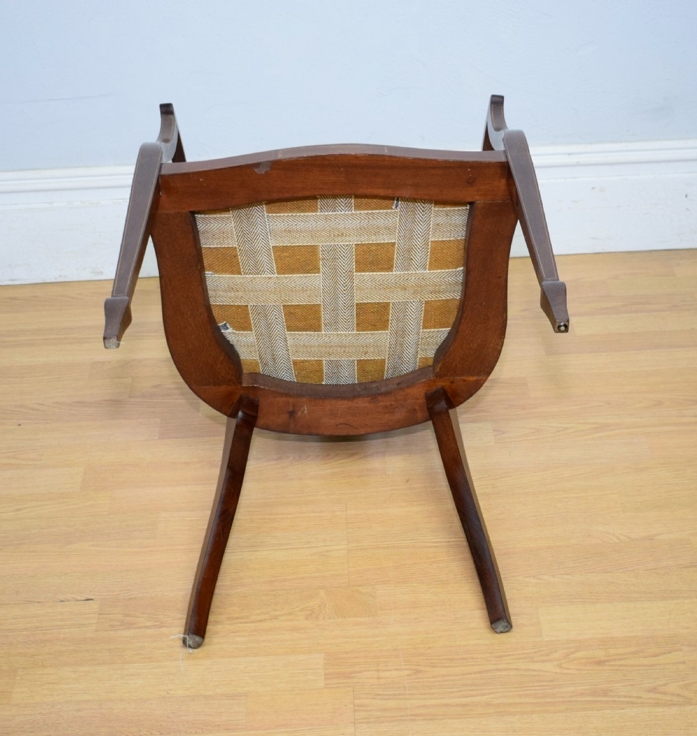  Edwardian Inlaid Tub Chair View XXIII