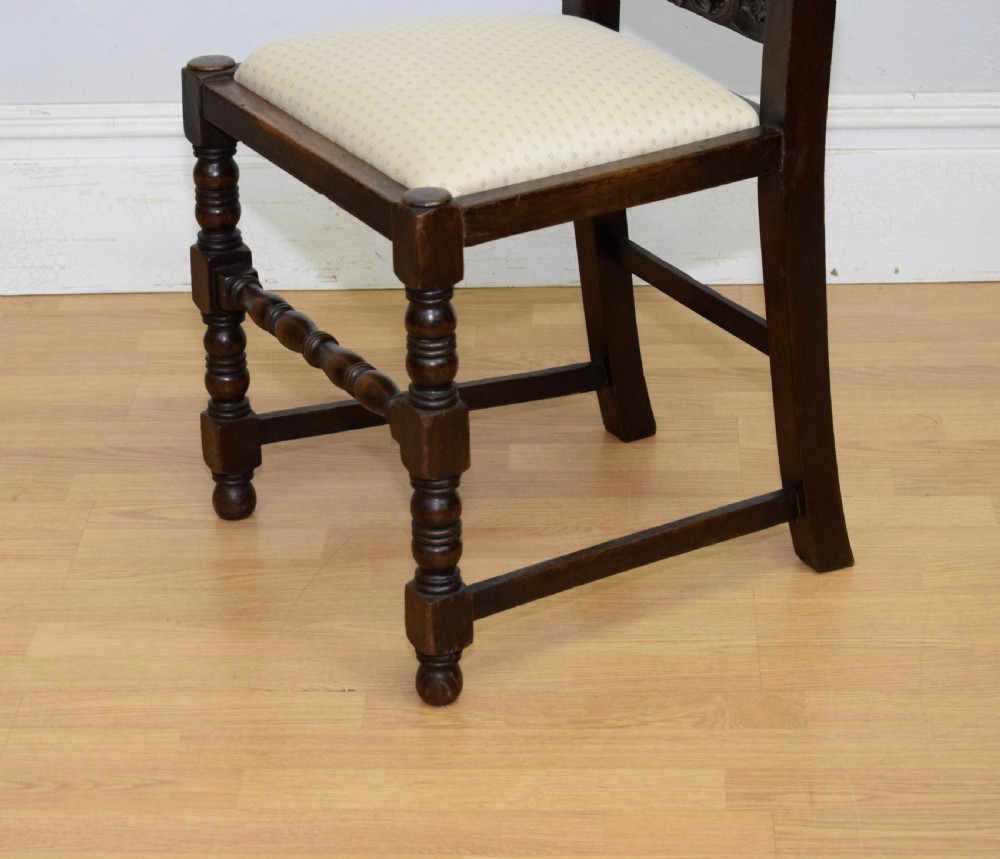 Antique Carolean Style Side Chair View V