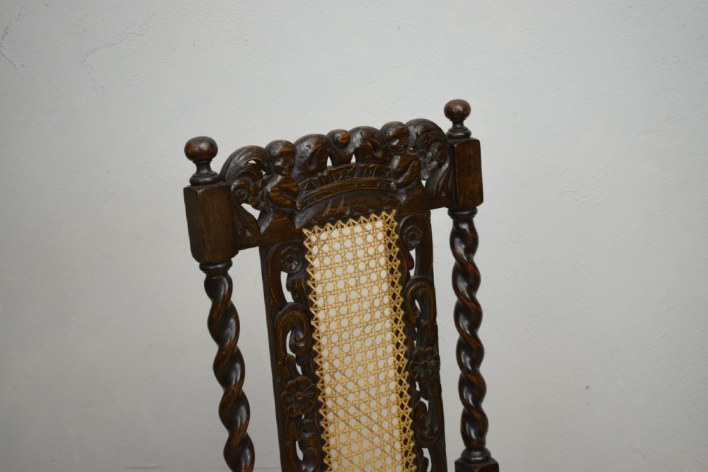 Antique Carolean Style Side Chair View X