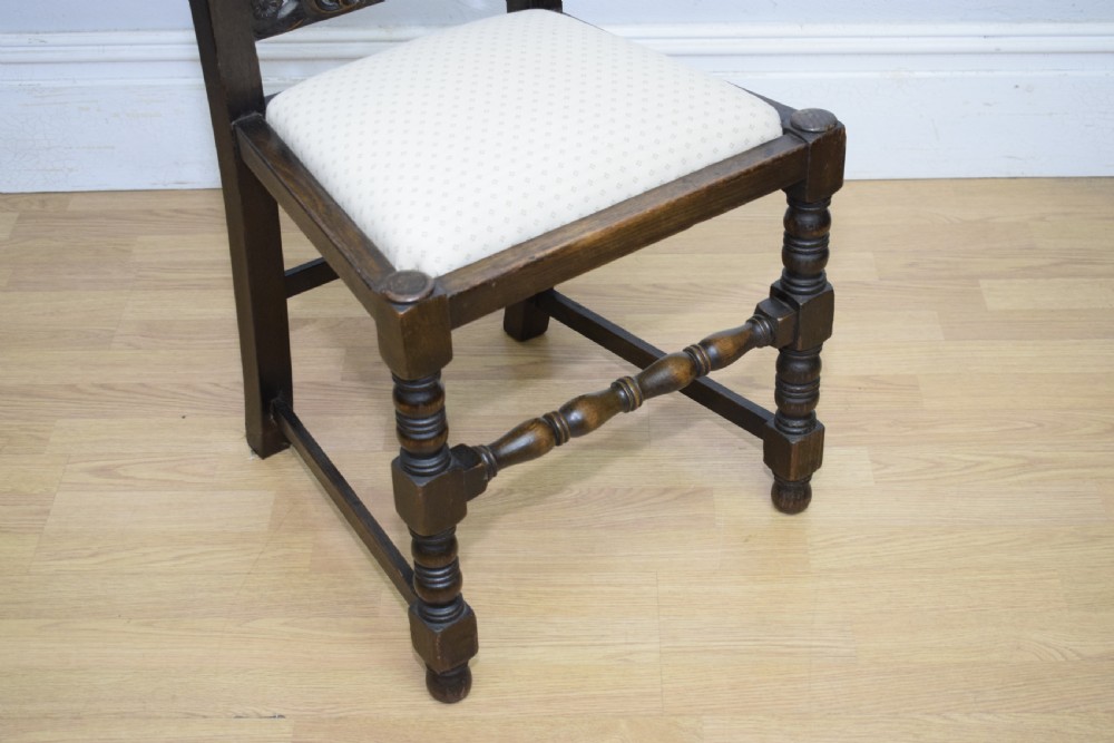 Antique Carolean Style Side Chair View XIII