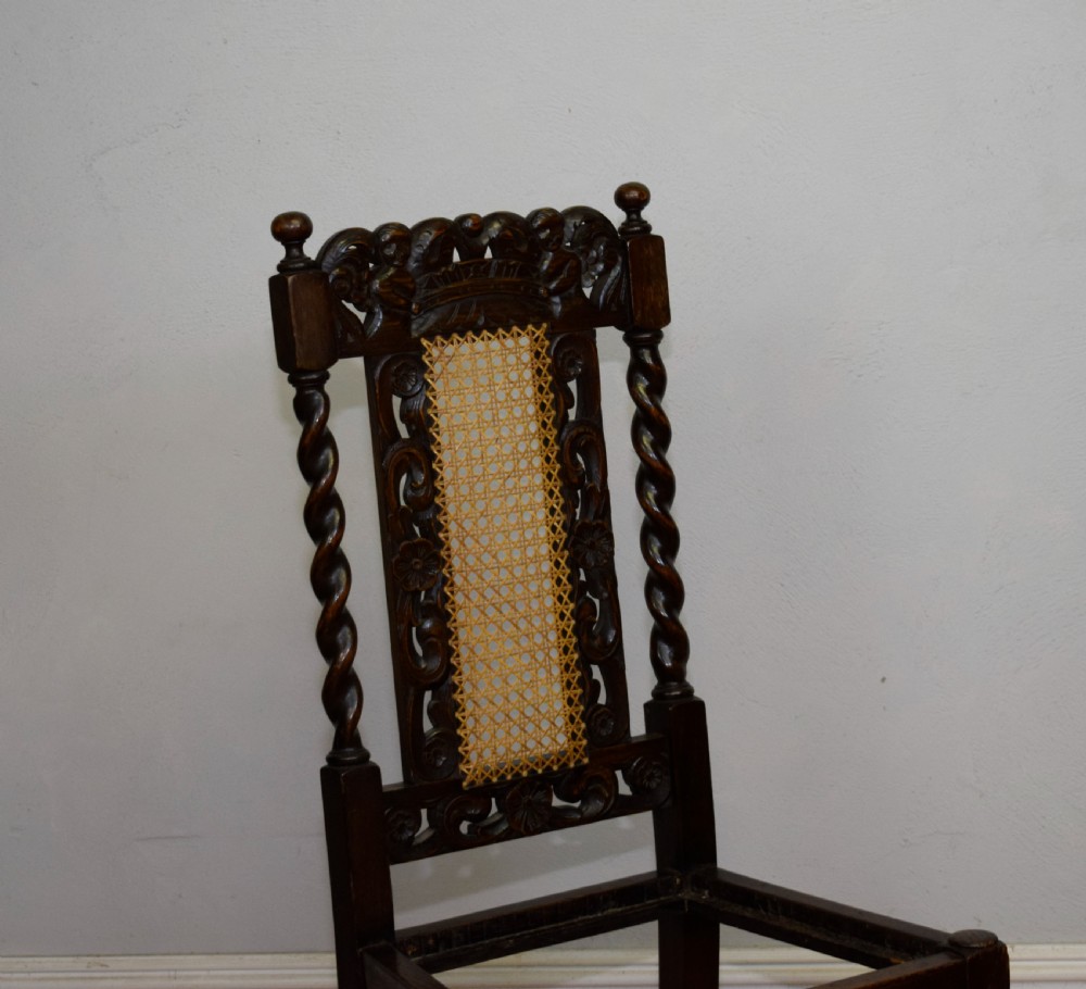 Antique Carolean Style Side Chair View XVI
