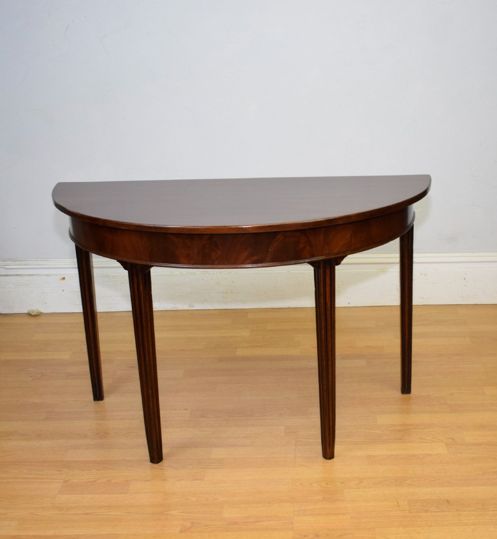 Georgian Period Demi Lune Table