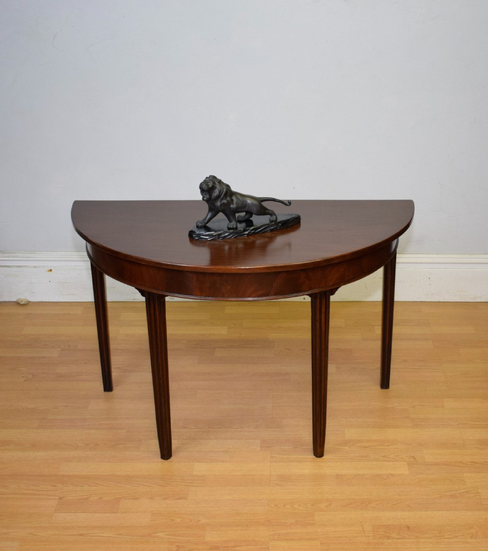 Georgian Period Demi Lune Table View II