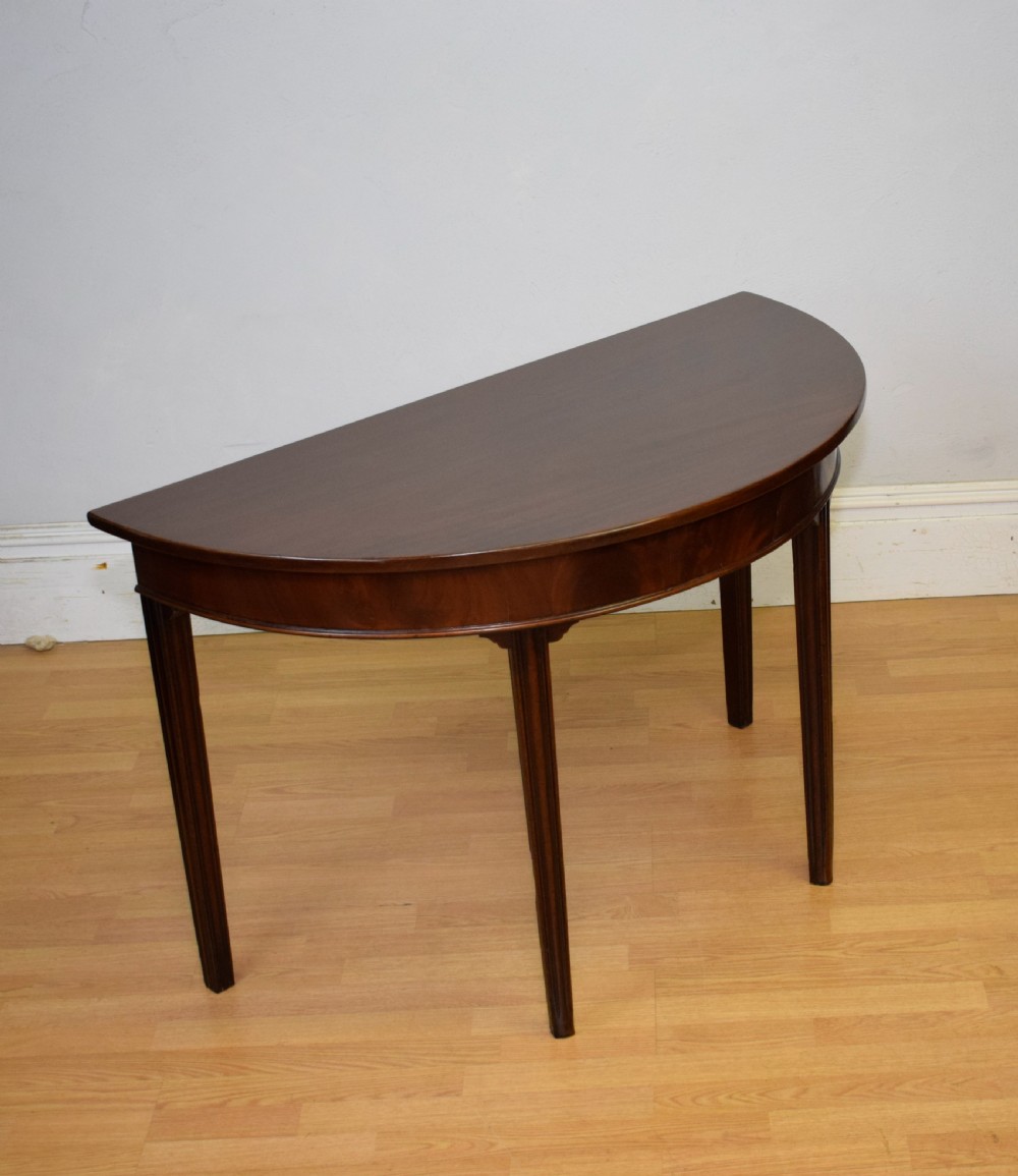 Georgian Period Demi Lune Table View X