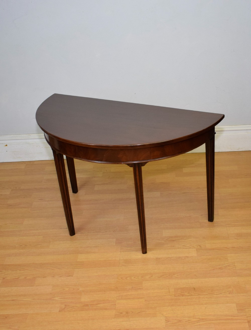 Georgian Period Demi Lune Table View XI