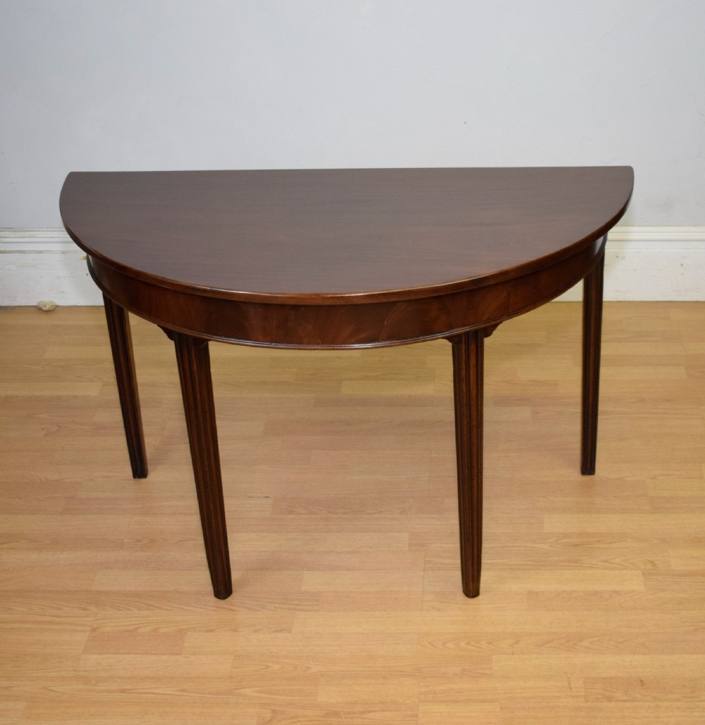 Georgian Period Demi Lune Table View XIII