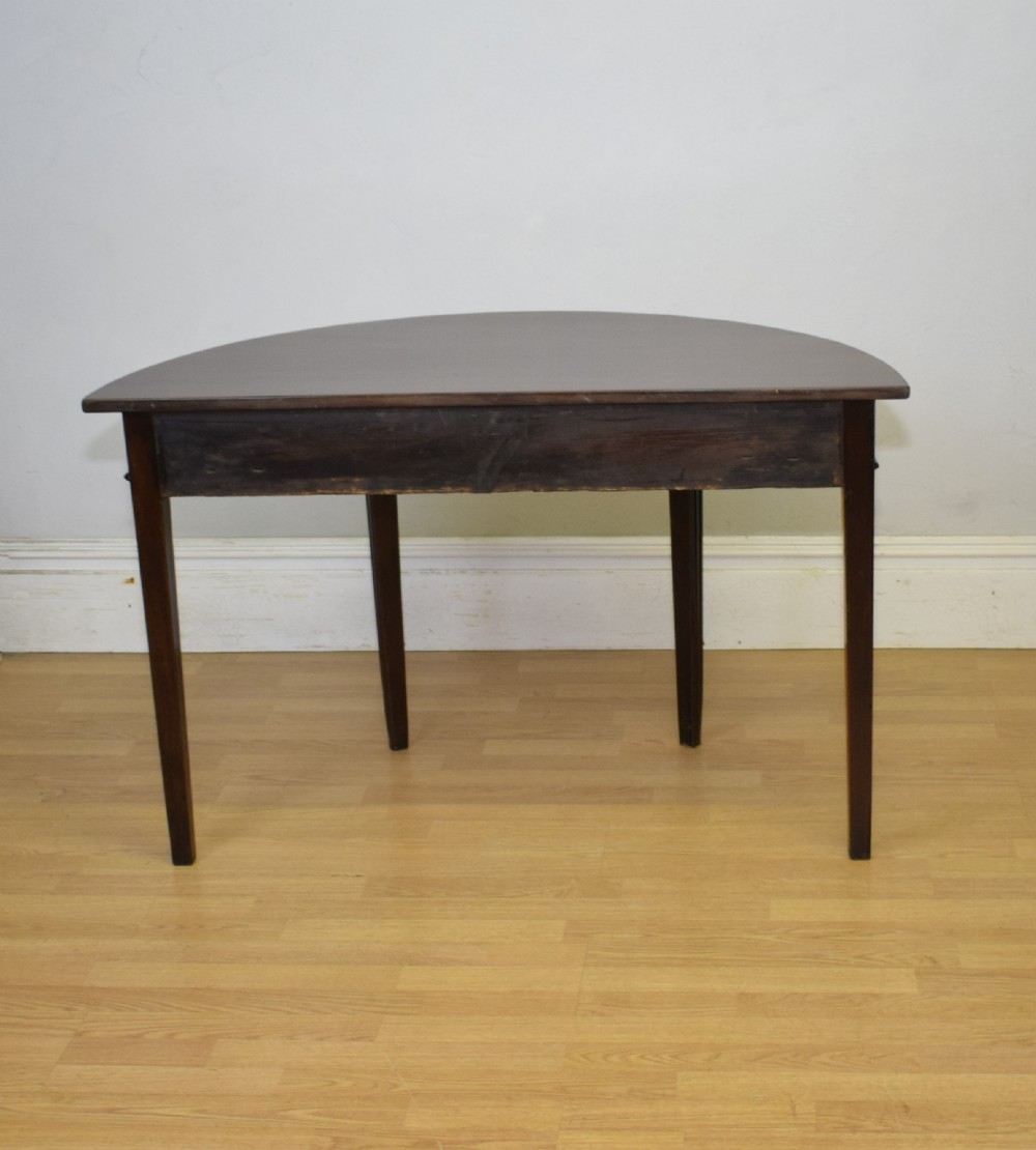 Georgian Period Demi Lune Table View XVI