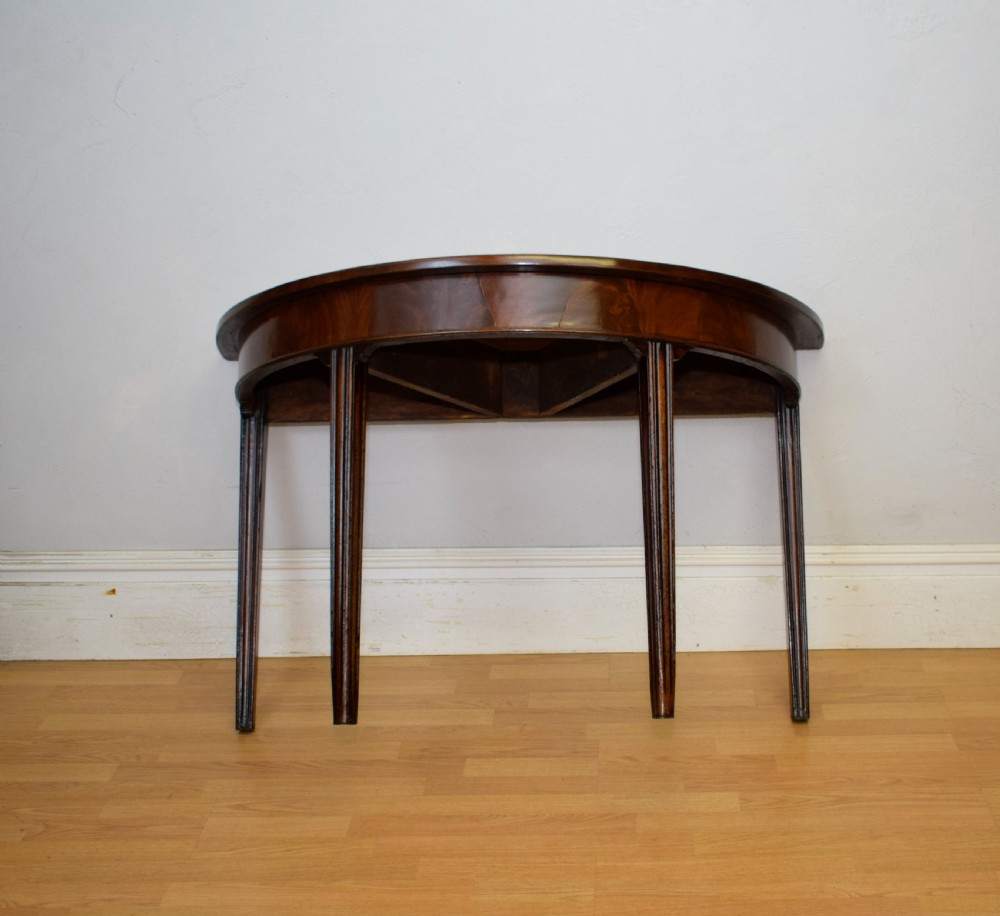 Georgian Period Demi Lune Table View XVIII