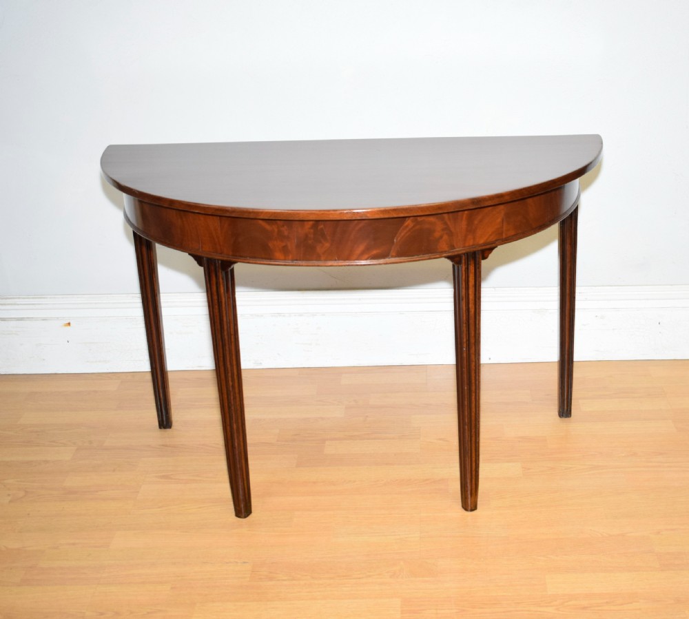 Georgian Period Demi Lune Table View XIX