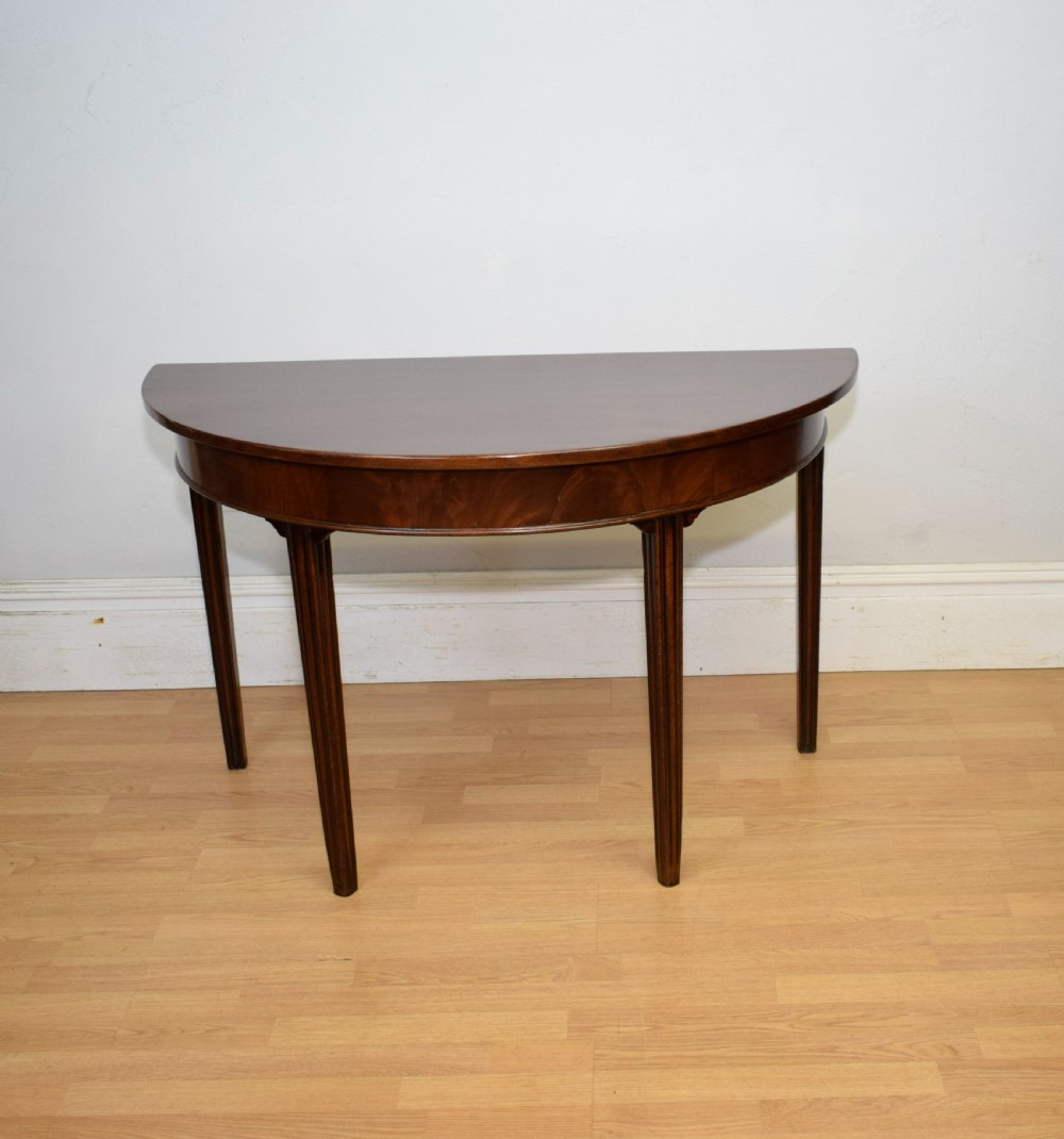 Georgian Period Demi Lune Table View XX