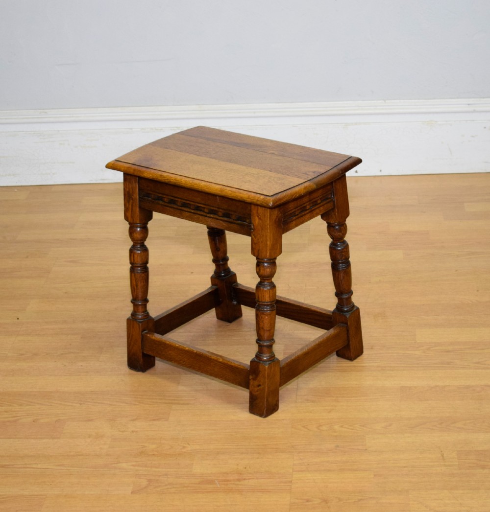 Early 20th Century Oak Joint Stool View V
