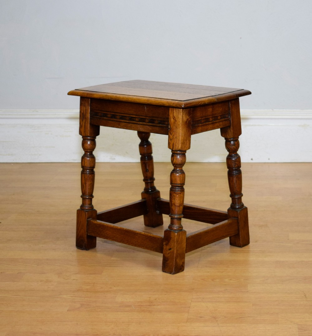 Early 20th Century Oak Joint Stool View VI