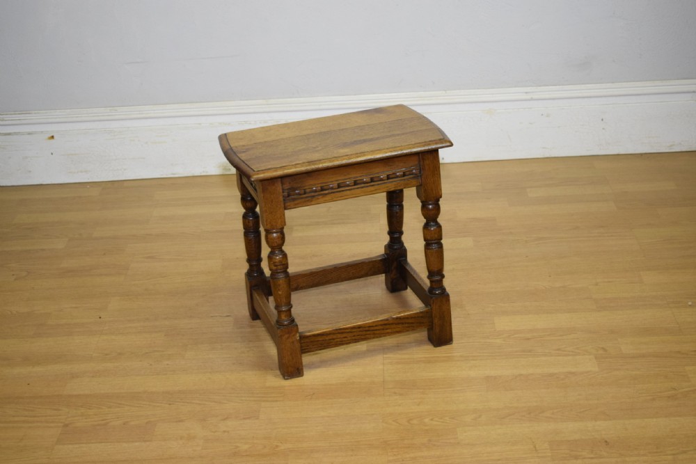 Early 20th Century Oak Joint Stool View VII