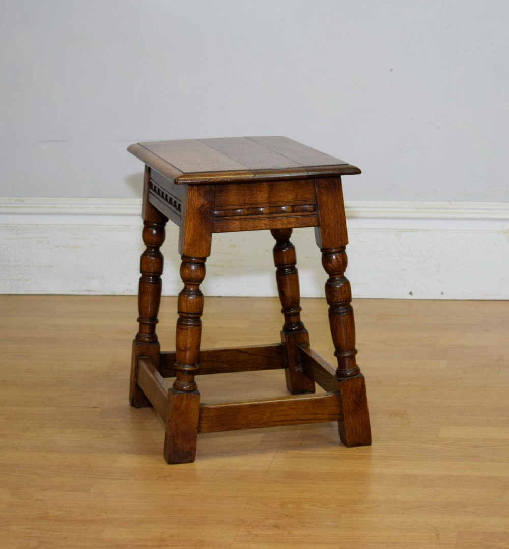Early 20th Century Oak Joint Stool View VIII