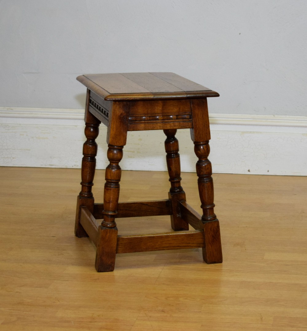 Early 20th Century Oak Joint Stool View IX