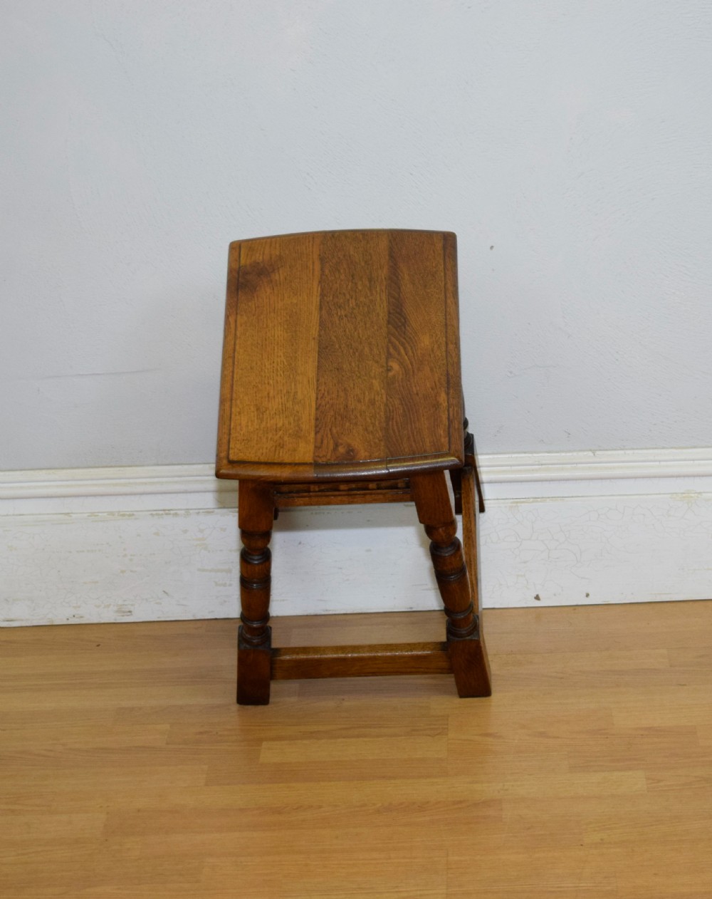 Early 20th Century Oak Joint Stool View XII