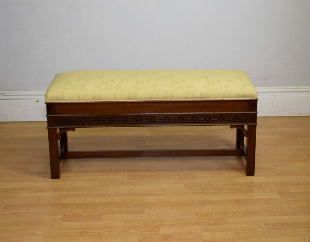 Antique Mahogany Duet Piano Stool