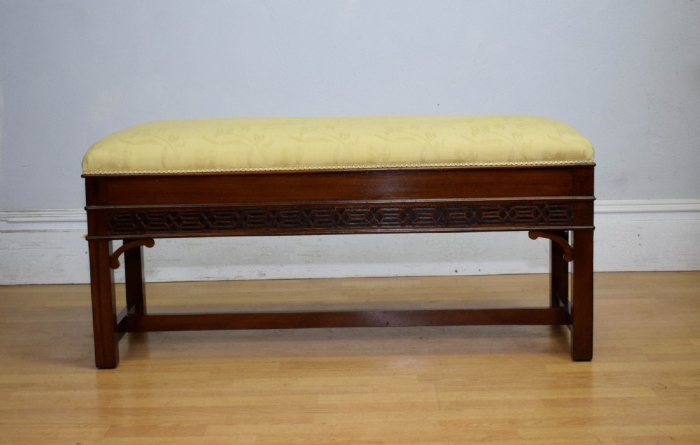 Antique Mahogany Duet Piano Stool View II