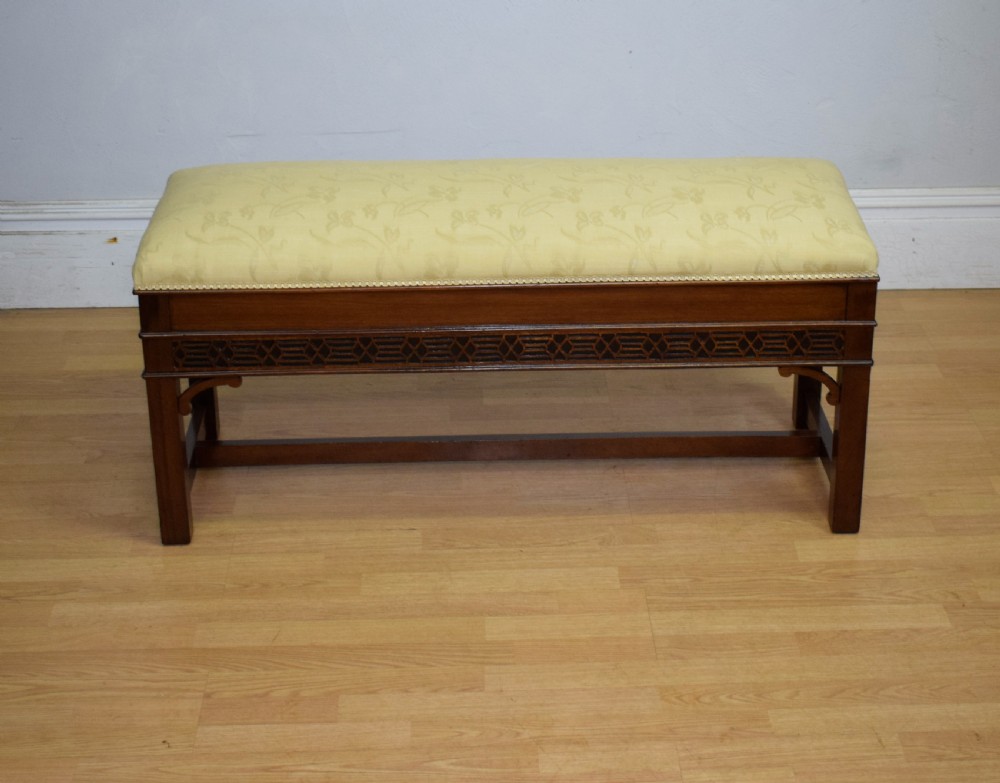 Antique Mahogany Duet Piano Stool View IV