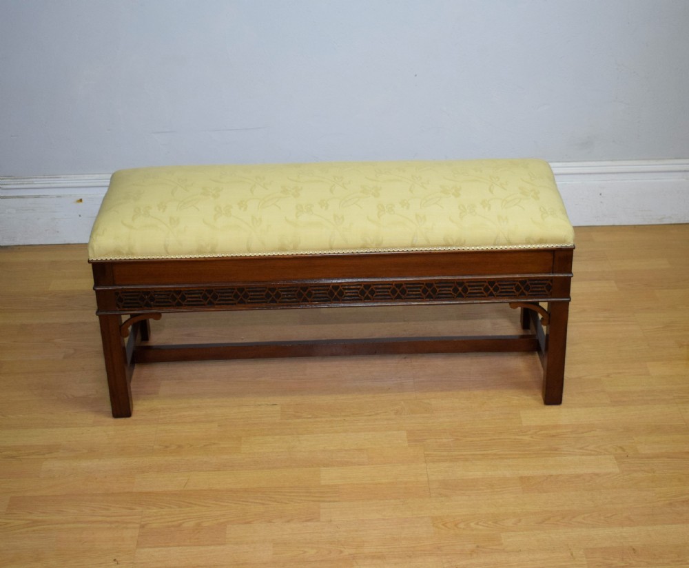 Antique Mahogany Duet Piano Stool View V