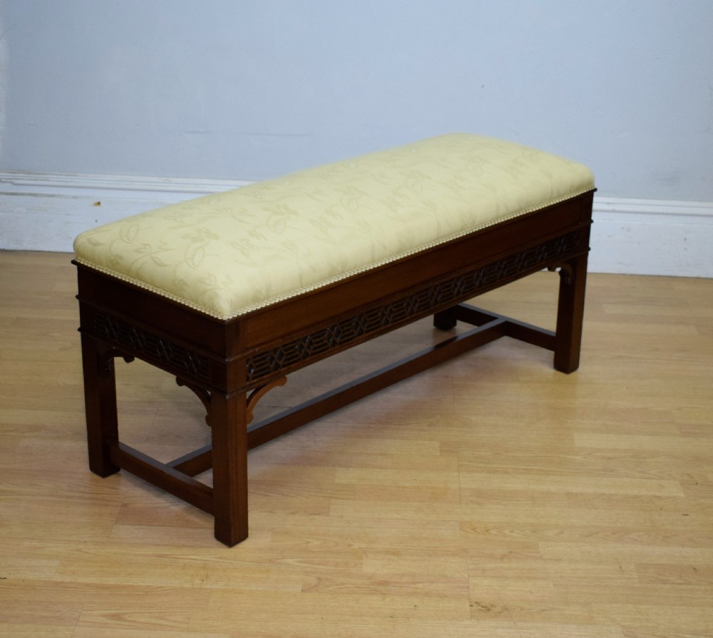 Antique Mahogany Duet Piano Stool View VI