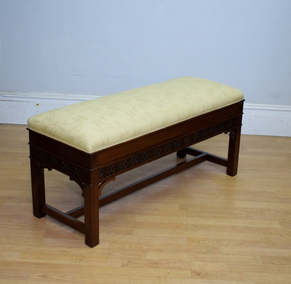 Antique Mahogany Duet Piano Stool View VII