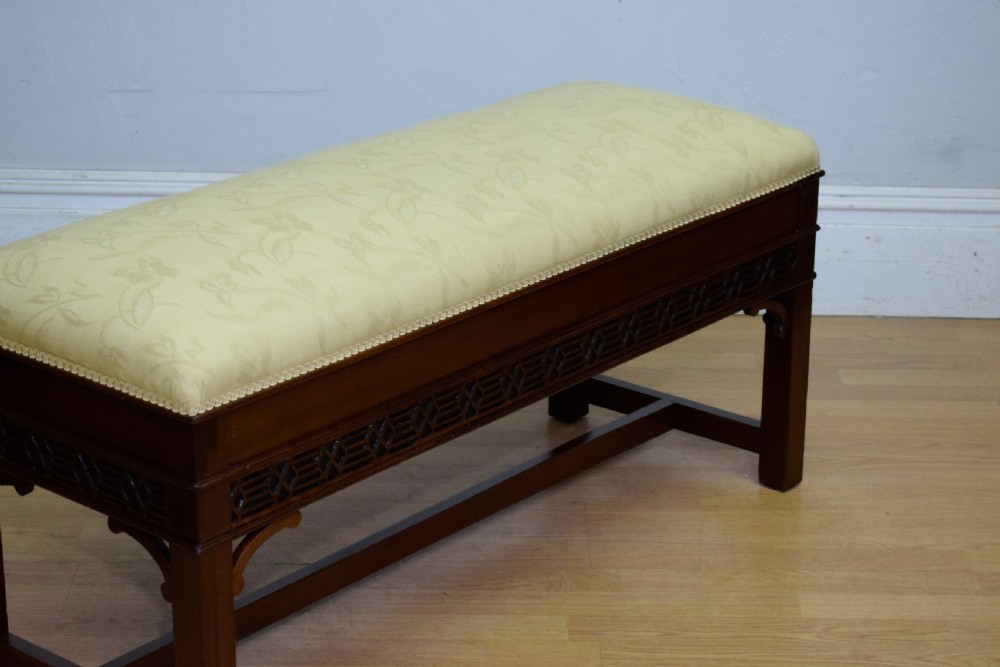 Antique Mahogany Duet Piano Stool View IX