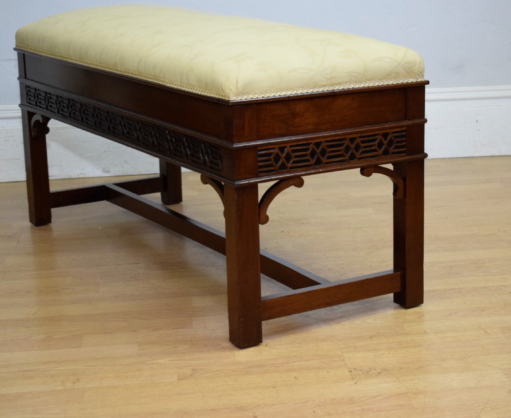 Antique Mahogany Duet Piano Stool View XV