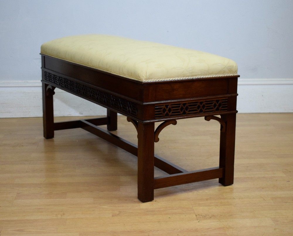 Antique Mahogany Duet Piano Stool View XVI