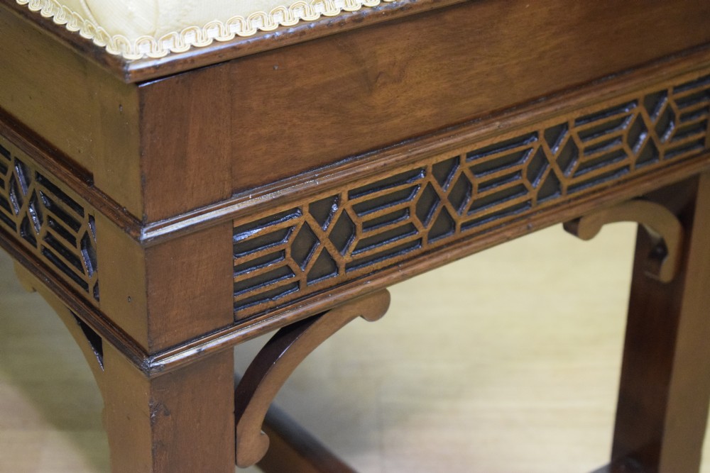 Antique Mahogany Duet Piano Stool View XX