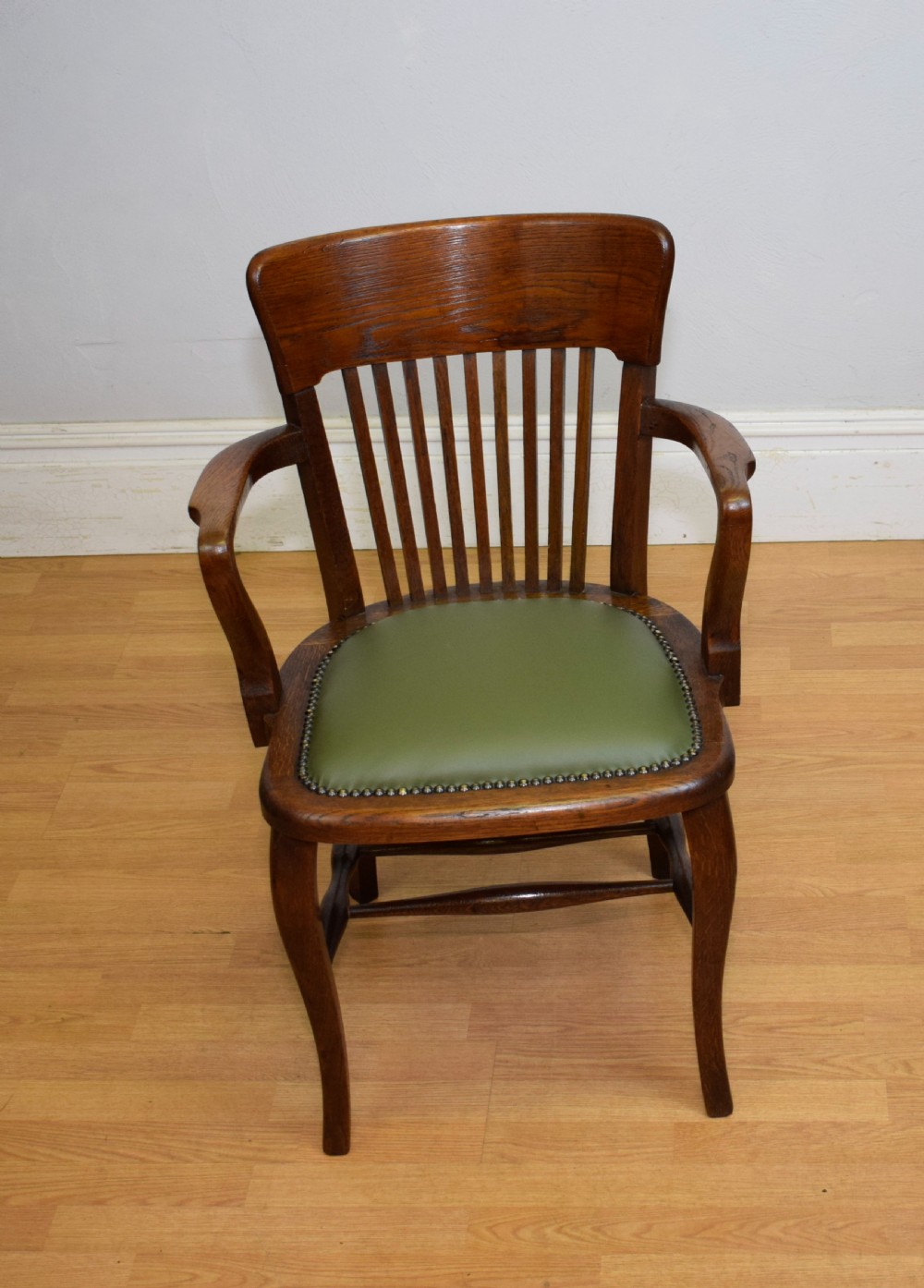 Edwardian Oak Desk Armchair View III