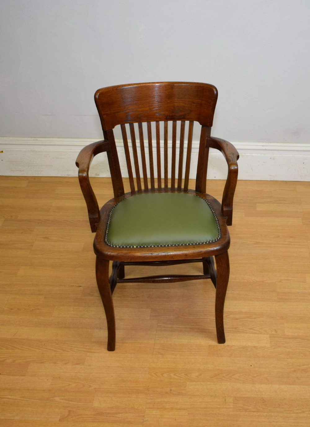 Edwardian Oak Desk Armchair View IV