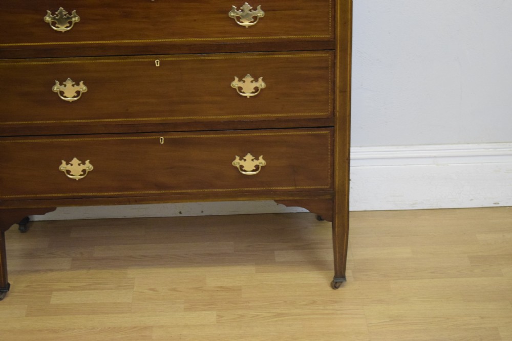 Edwardian Mahogany Inlaid Chest of Drawers View V