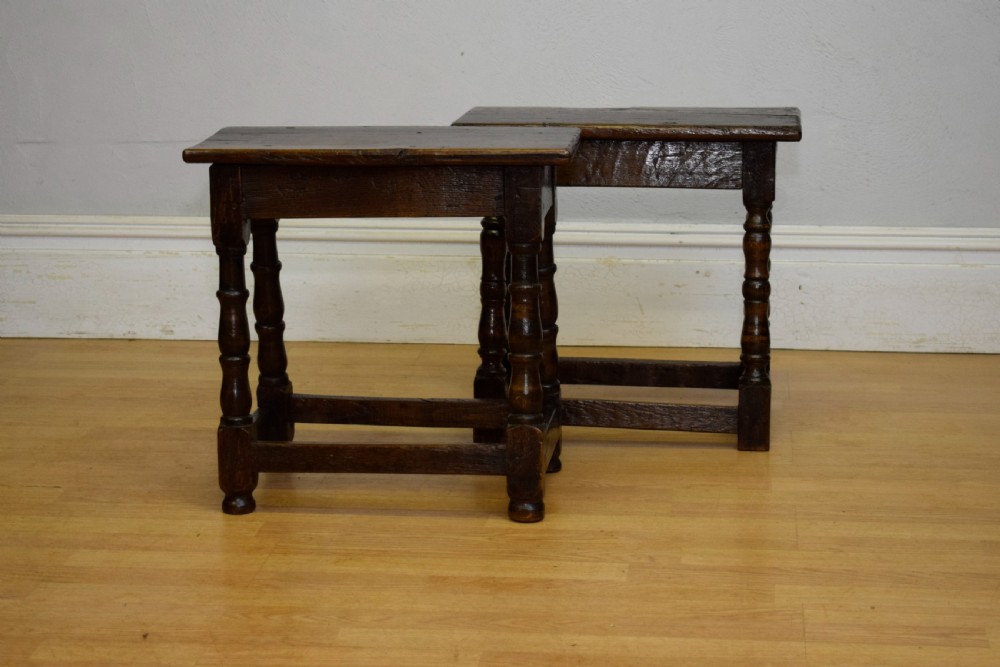 Georgian Period Oak Joint Stools View III