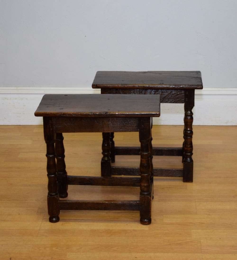Georgian Period Oak Joint Stools View IV